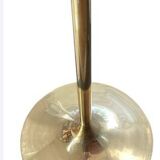 Art Deco floor lamp in brass and opaline glass - 130 cm