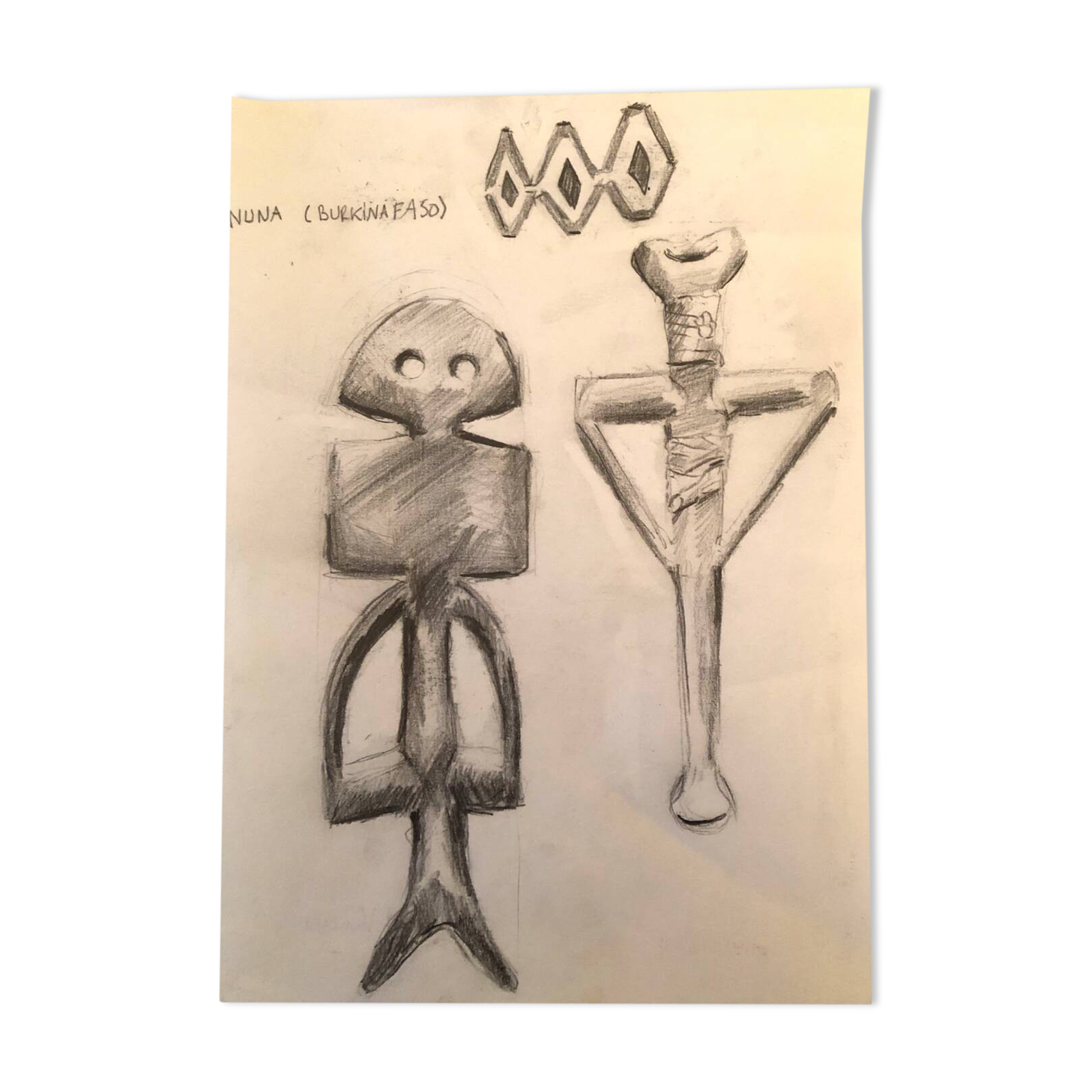 Drawing Sculptures Burkina