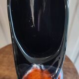 Flamed ceramic pitcher vase 1960