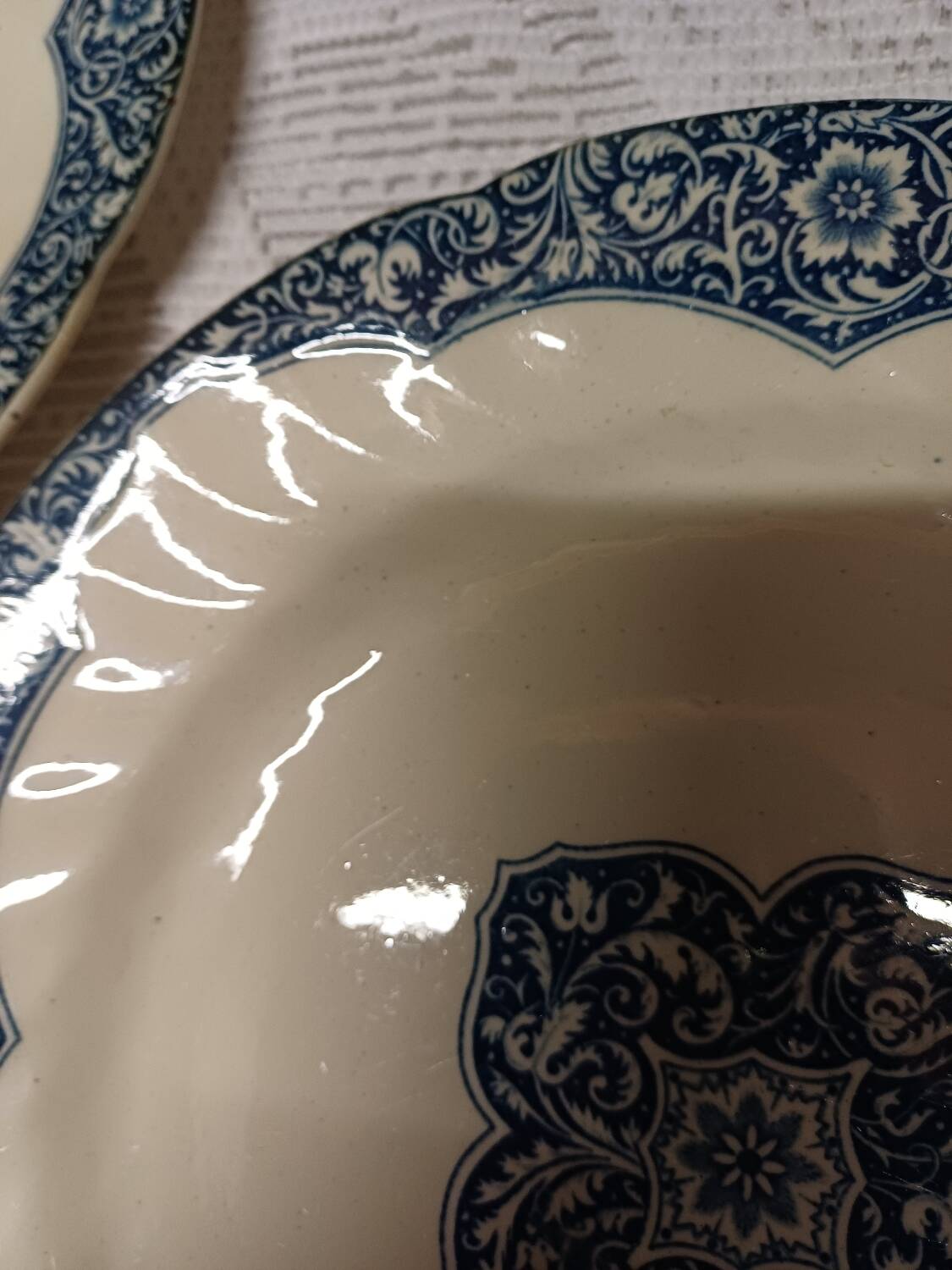 2 Gien Ironstone Flat Plates