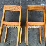 Pair of PIERRE CHAPO Chairs Model S24