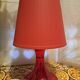 Red bedside lamp Ikea sweden 90 model lampan style 70 years POP