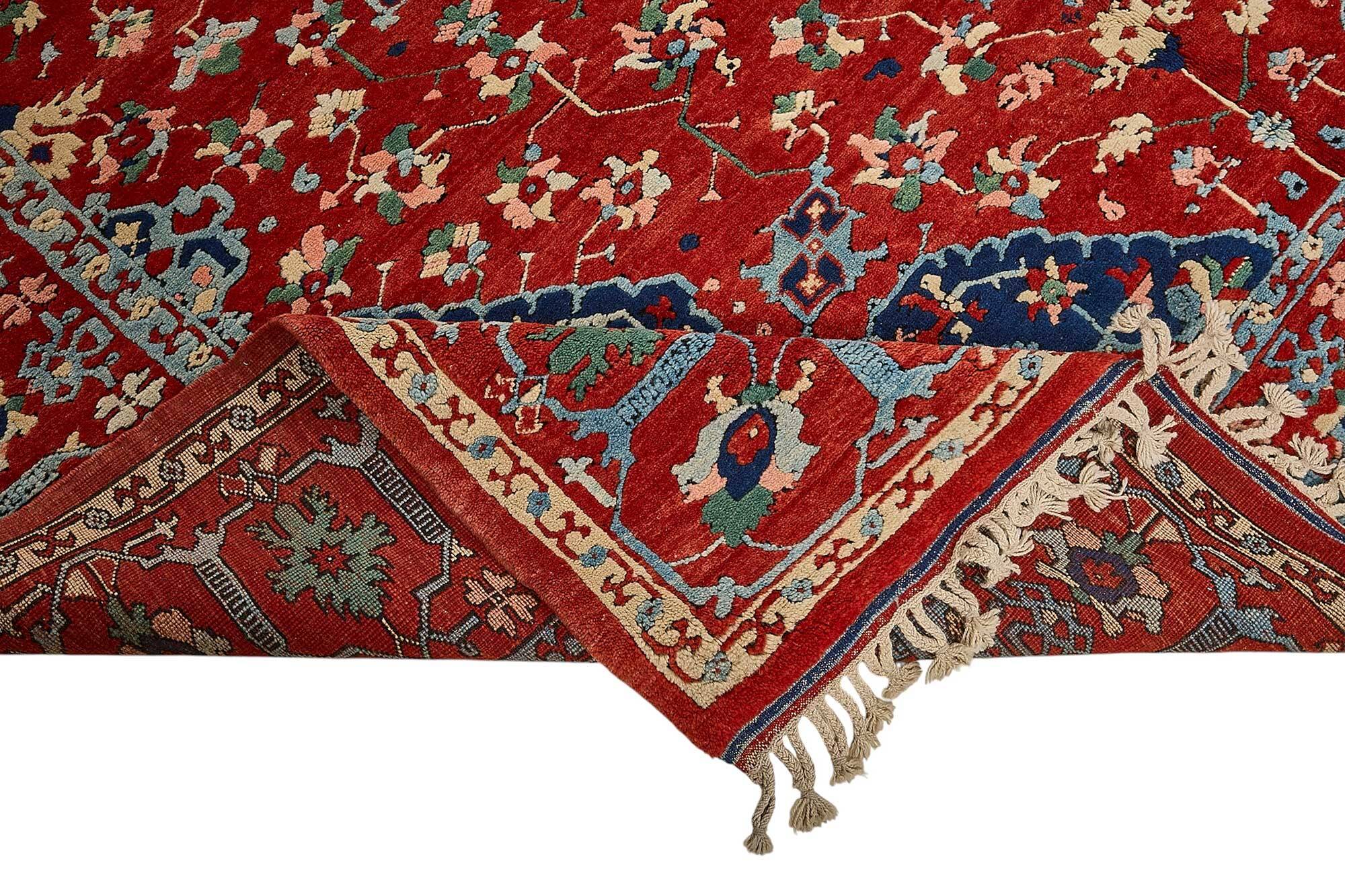 Turkish Handknotted Wool Oushak Rug 313 cm x 360 cm