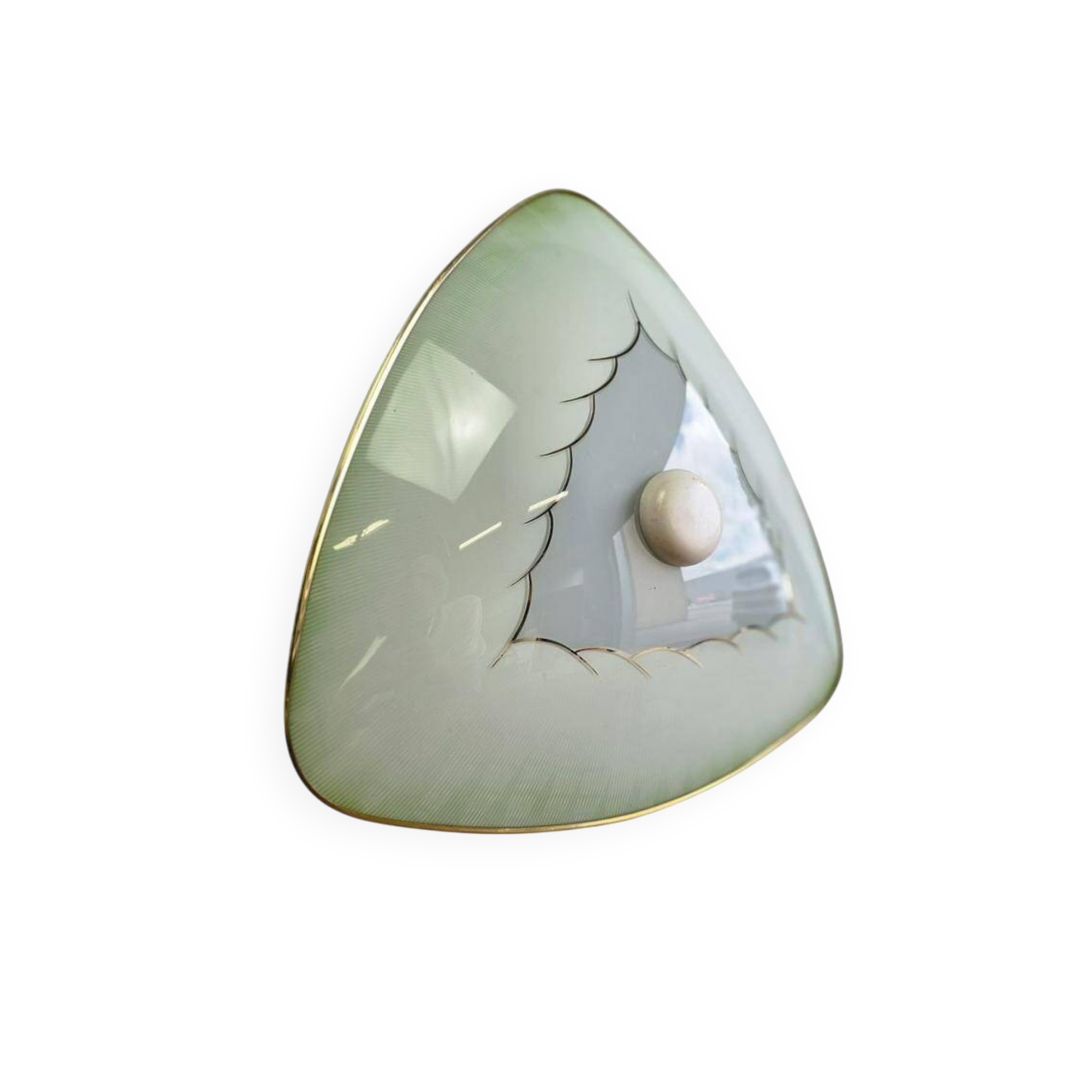 Vintage glass ceiling light / ceiling lamp