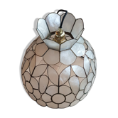 Lampshade in electrified mother-of-pearl