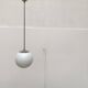 Mid-Century German Glass and Metal Ball Pendant