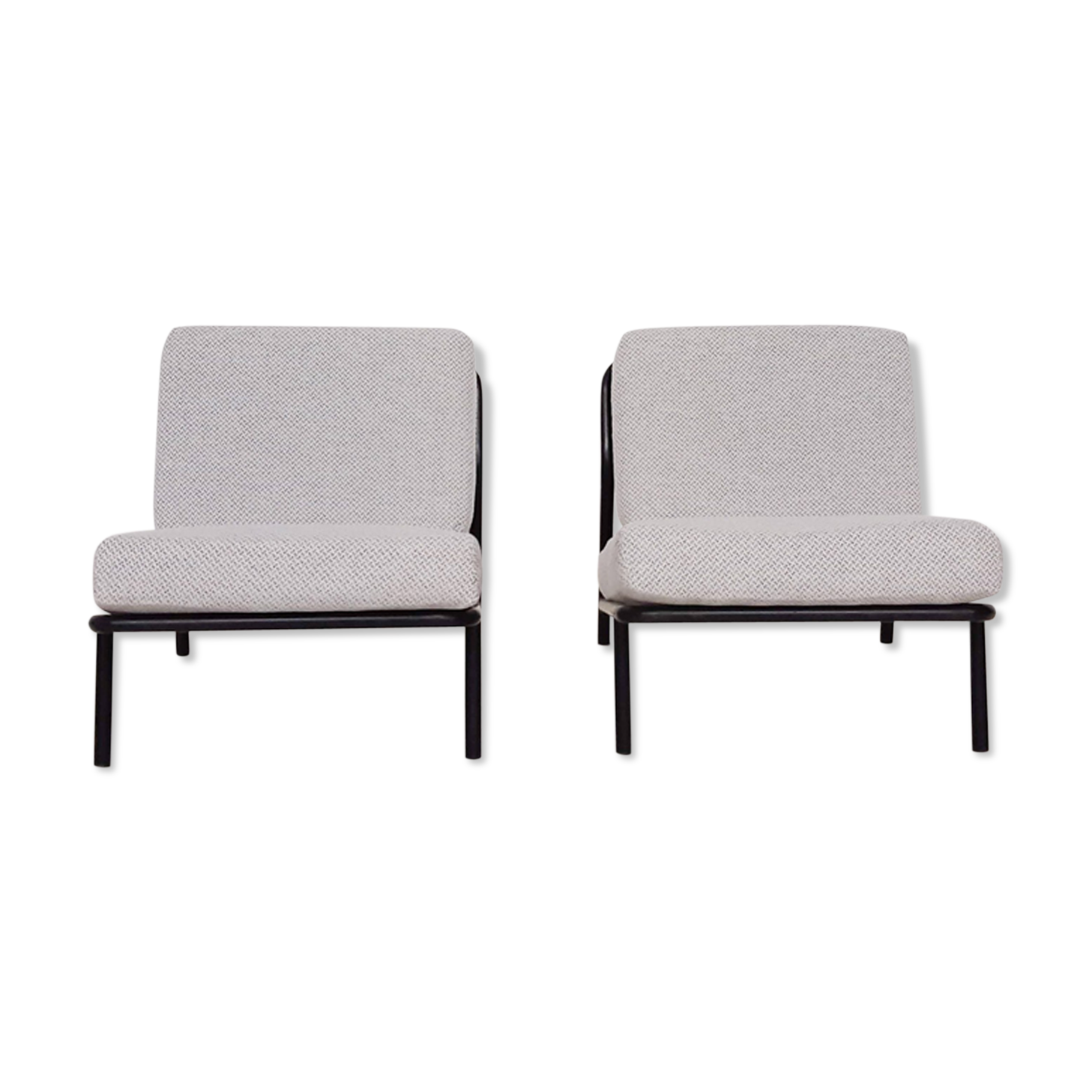 Set of 2 Alf Svensson for DUX model 013 lounge chairs, Sweden 1960's
