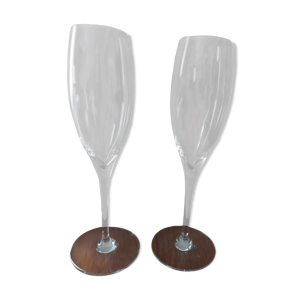 Paire de flûtes Baccarat - cristal