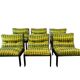 Fauteuil lounge modulaire vintage vert