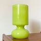Blown glass mushroom lamp