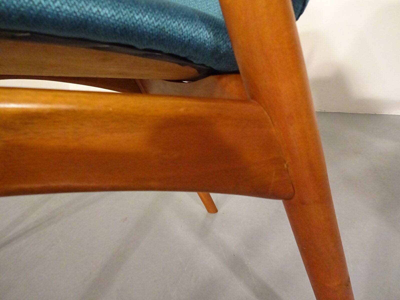 Set of Danish Beech Armchairs, 1960s