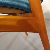 Set of Danish Beech Armchairs, 1960s