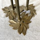 Floral Brass Candle Holder