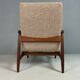 Danish teak armchair newly upholstered, 1960s