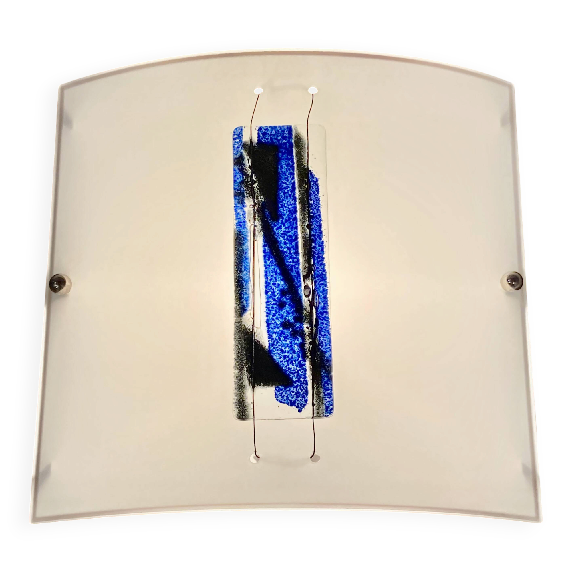 Large glass paste design wall light.
