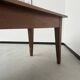 Solid walnut farmhouse table with spindle legs