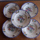 Set of 5 Longwy plates model Spring