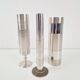 Brutalist Sculptural Metal and Brass Vases from BMF, Germany, 1960s, Set of 3