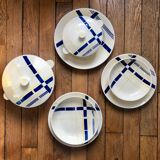 Set of vintage "Biarritz" serving dishes