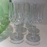 Set of 6 glasses of Arques crystal wine
