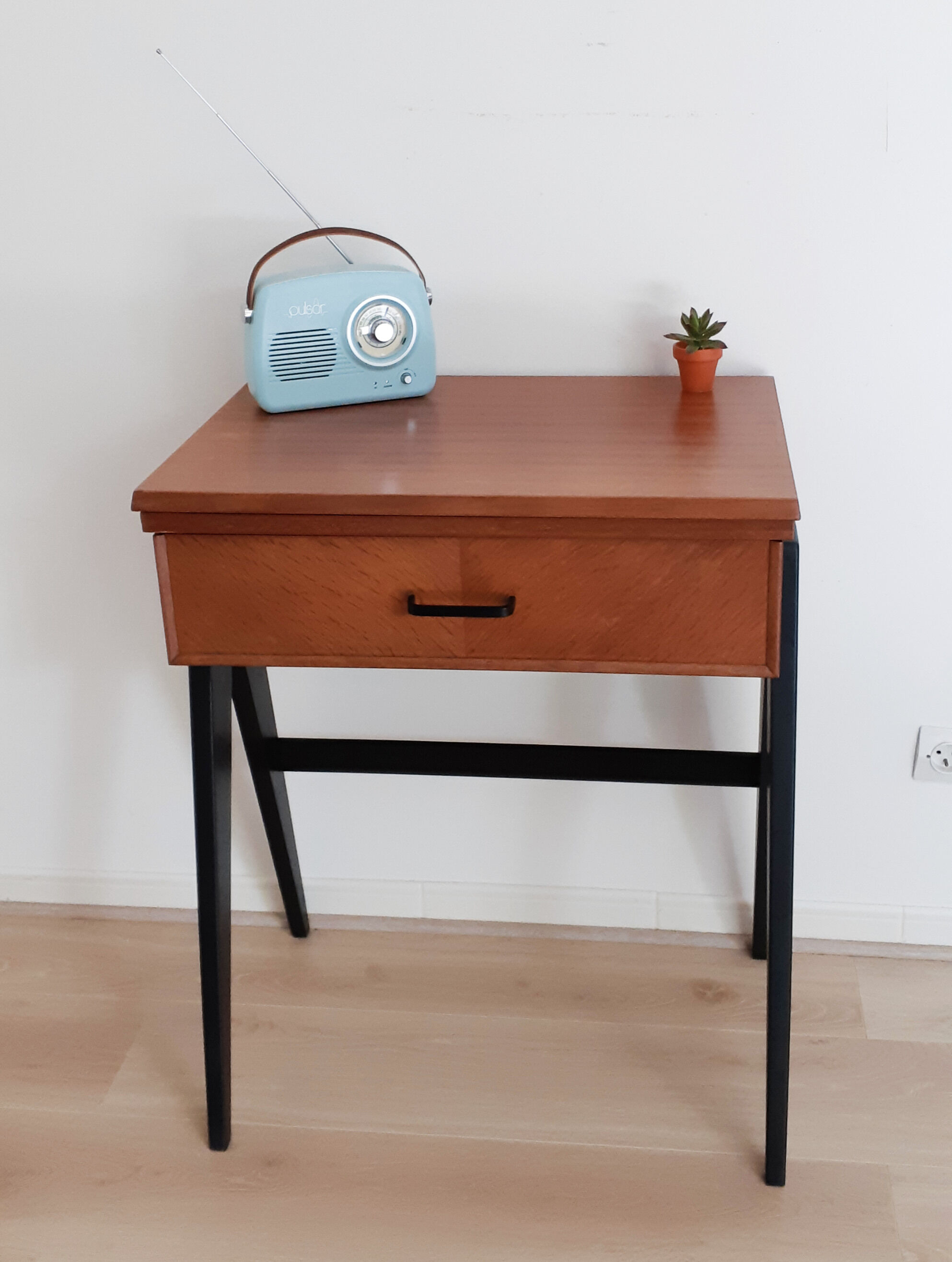 Desk, teak sewing table