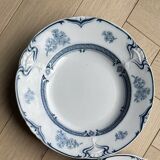 Plate hollow earth of iron Saint Amand model Manon art nouveau