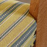 Vintage 1960s brutalist Danish modern oak dining chairs in the style of Henning Kjærnulf