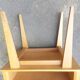 Vintage wood and rattan bedside table