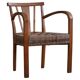 Modern Danish lounge chair in beech and paper cord, in the style of Frits Schlegel.