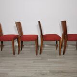 4 art deco dining chairs by Jindrich Halabala