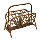 Rattan magazine rack