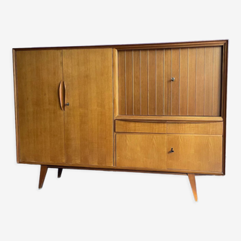 Highboard, living room furniture teak 60s vintage Danish