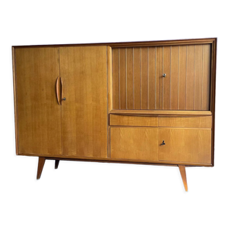 Highboard, living room furniture teak 60s vintage Danish
