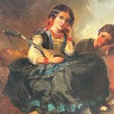 Tableau - Peinture Sur Toile Orientaliste Fin XIXéme Siècle