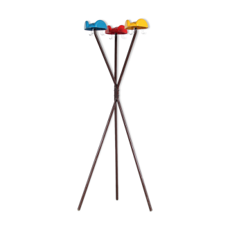 1960s Tricorno coat rack by Enzo Mari for Danese, Italy