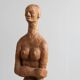 Mid-20th century Scandinavian folk art sculpture representing a human being.