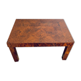 Rectangular coffee table in cedar magnifying glass