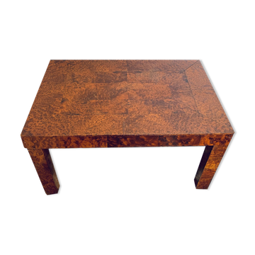 Rectangular coffee table in cedar magnifying glass