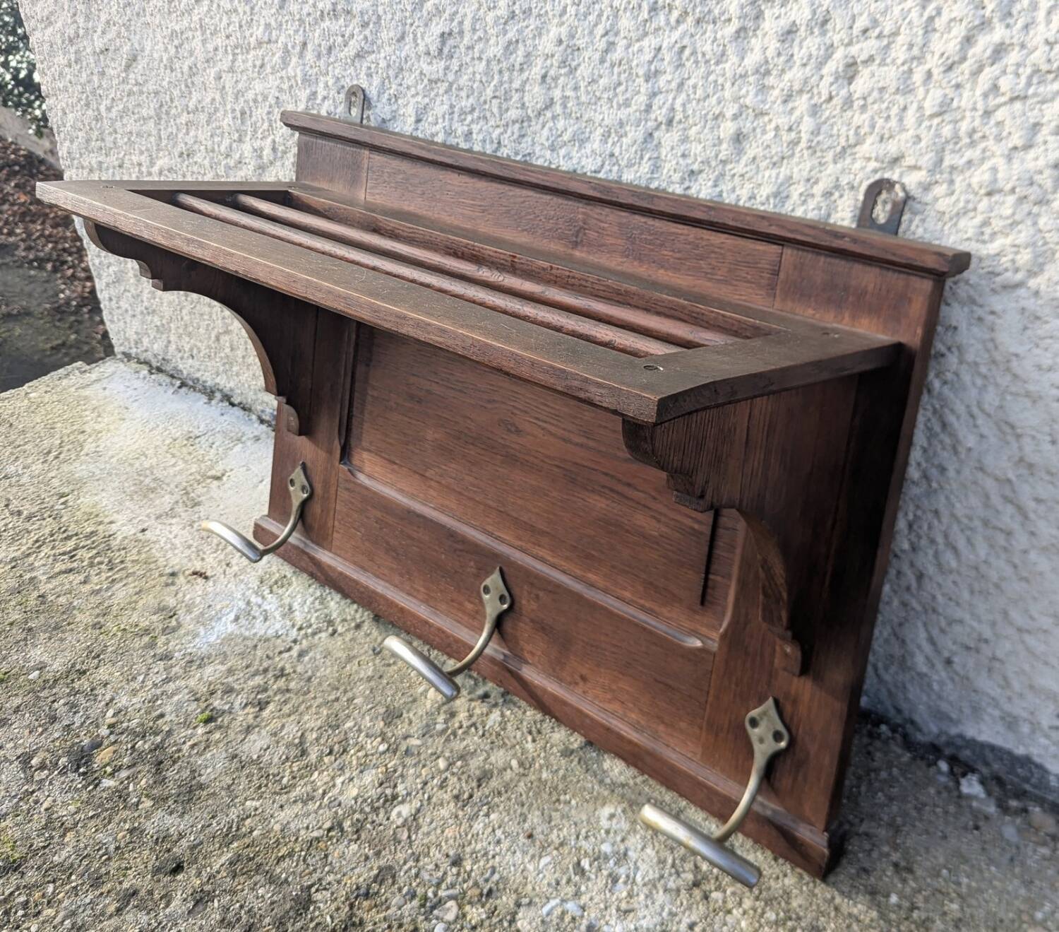 Wall Coat Rack Hat Rack Antique Oak