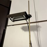 626/L brown floor lamp designed by Joe Colombo, vintage Oluce edition from the 1960s.