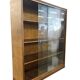 Vintage wooden display shelf/bookcase, shallow.