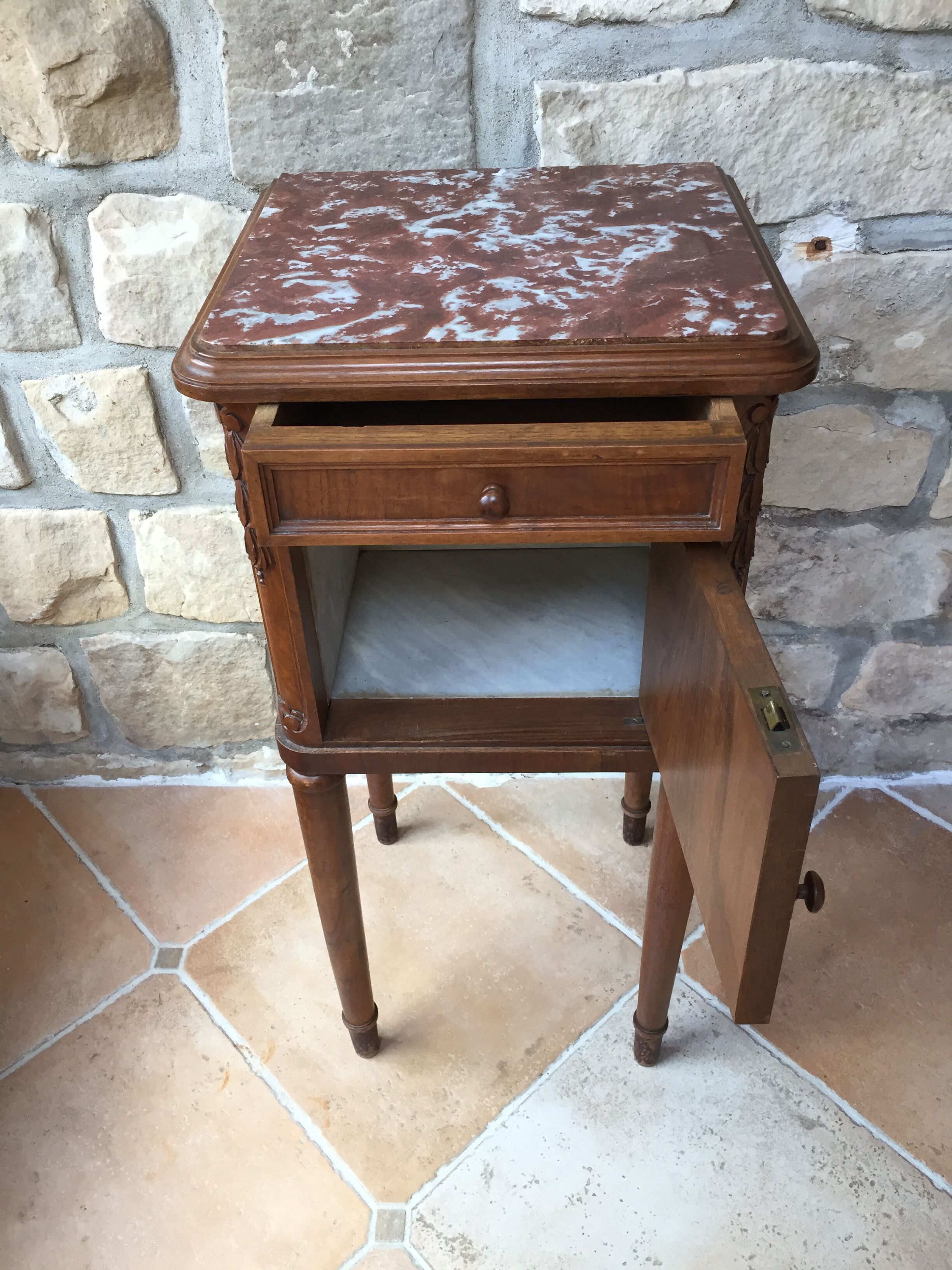 Old bedside table