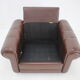 1970s Danish Brown Leather Armchair, Denmark