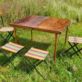 Vintage 1950's picnic table & chair