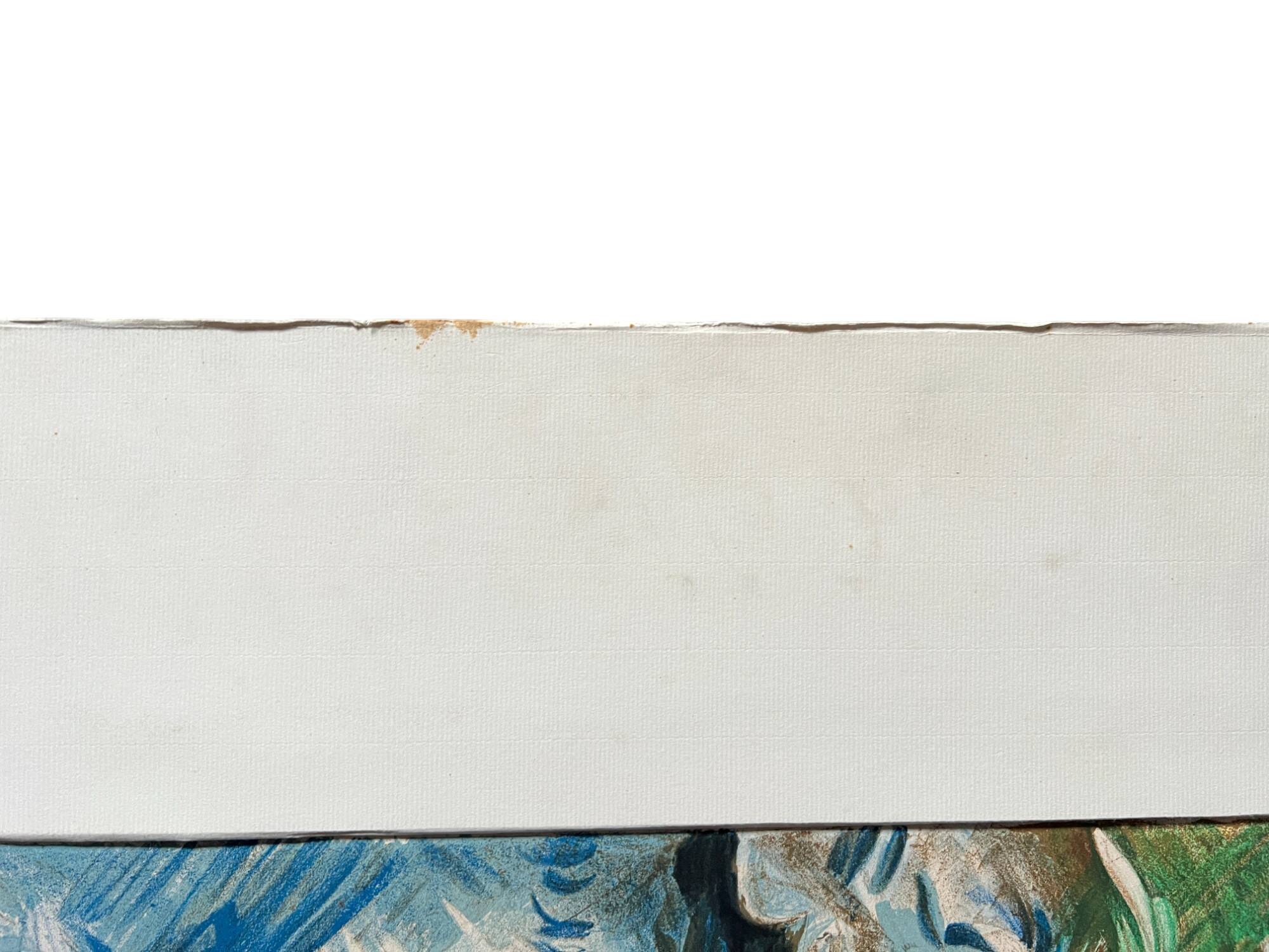 Dessin contrecollé sur du carton