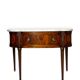 Console française Louis XVI en acajou à plumes, 19ème siècle