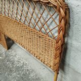Vintage 50s rattan headboard
