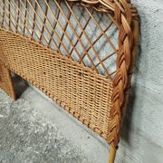 Vintage 50s rattan headboard