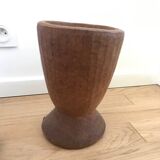 Imposing solid wood pestle and mortar