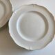 Set 10 plates with godrons in English iron earth 1950
